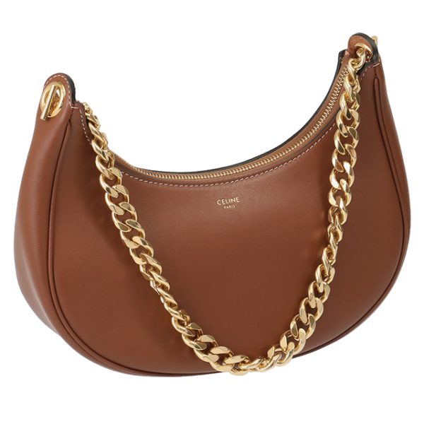 imgrc0102916855 CELINE MEDIUM AVA CHAIN Chain Hobo Bag Clutch Brown