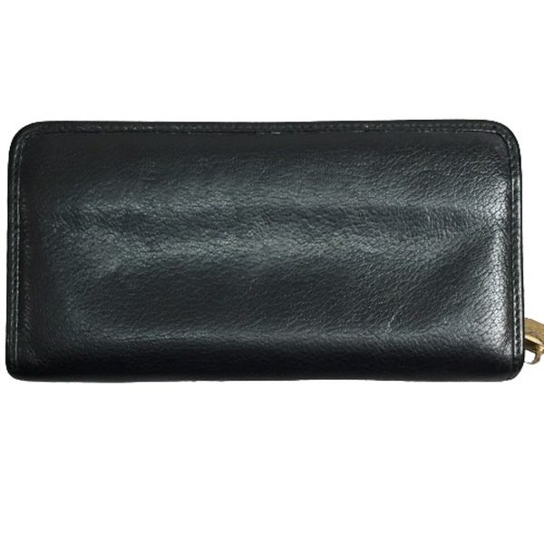 imgrc0103516611 LOEWE Anagram Round Zip Long Wallet Leather Black