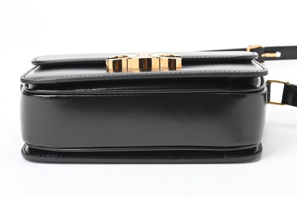 imgrc0105327362 Celine Teen Triomphe Shiny Calfskin Bag Black