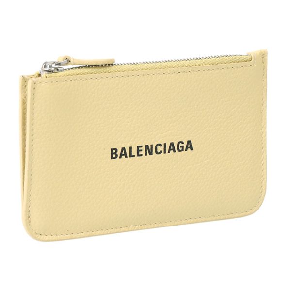 imgrc0105804090 BALENCIAGA Cash Zip Pouch Card Case Key Pouch Yellow x Black