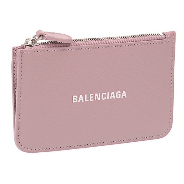 imgrc0106042050 BALENCIAGA Cash Zip Pouch Card Case Key Pouch Pink x White