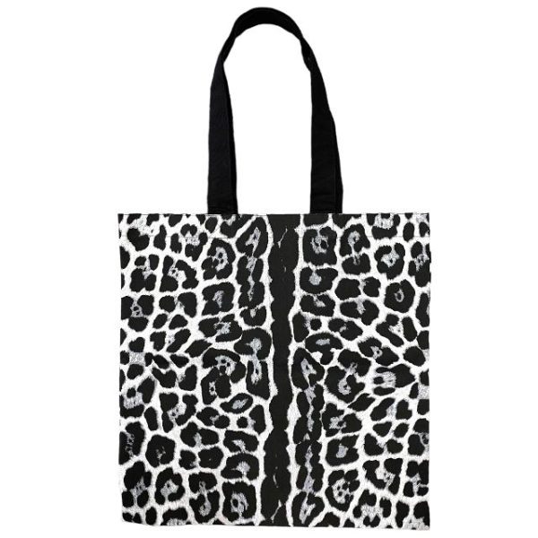 imgrc0107653301 Saint Laurent Tote Bag Leopard Print Gray Black