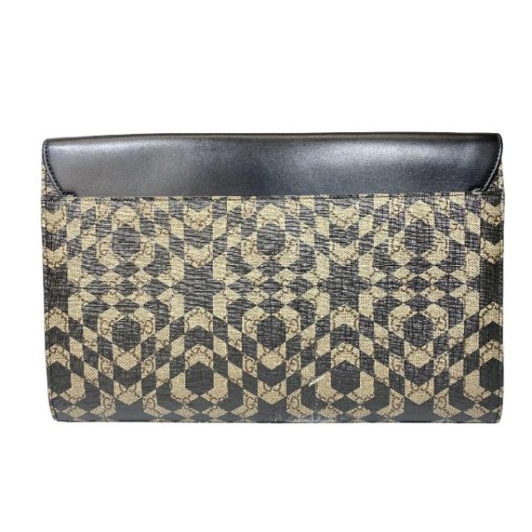 imgrc0108978211 Gucci Kaleido Star Clutch Bag PVC Leather Beige Black