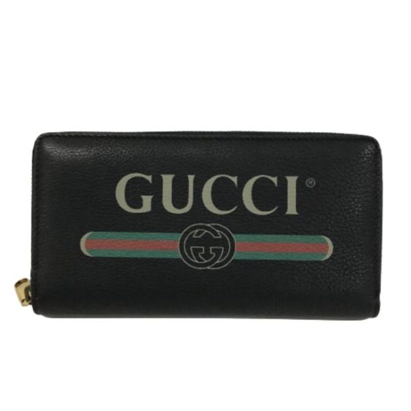 imgrc0157061963 Gucci Round Zipper Long Wallet Black