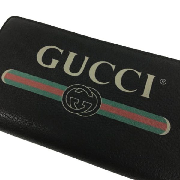 imgrc0157061976 Gucci Round Zipper Long Wallet Black