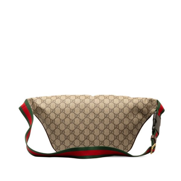 imknftolp0watiss 3 Gucci GG Supreme Courier Waist Pouch Body Bag Brown Leather