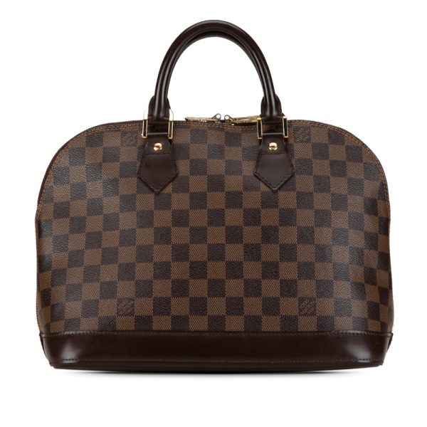 isp0cqfnsbg88yde 1 Louis Vuitton Damier Alma Handbag N51131 Brown Leather