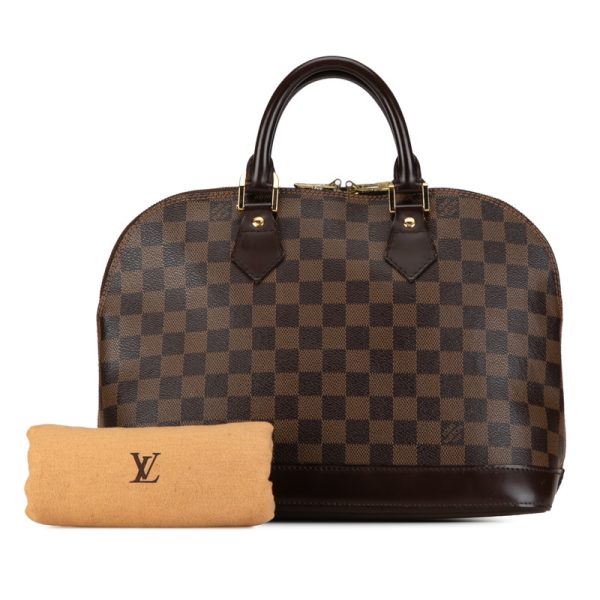 isp0cqfnsbg88yde 10 Louis Vuitton Damier Alma Handbag N51131 Brown Leather