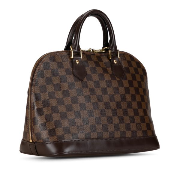 isp0cqfnsbg88yde 2 Louis Vuitton Damier Alma Handbag N51131 Brown Leather