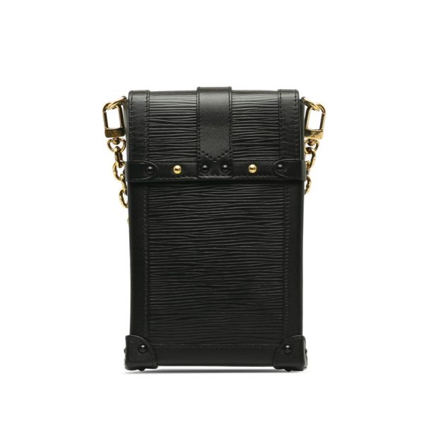 j2l5z5yy177xix16 3 Louis Vuitton Epi Trunk Vertical Chain Shoulder Bag Noir Black