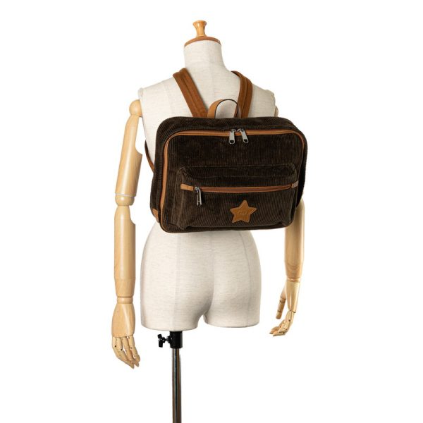 j30oylee3qrjs8ex 9 Gucci Double G Star Rucksack Backpack Brown Corduroy