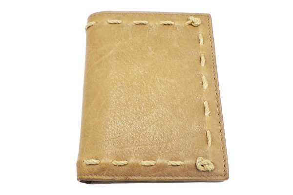 j485 1 Bottega Veneta Leather Bifold Wallet Natural Biege