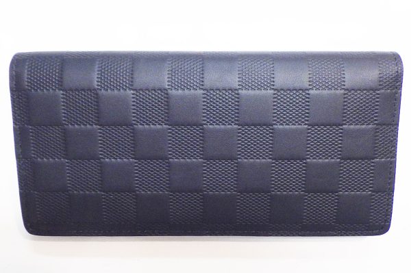 j5917 2 Louis Vuitton Damier Infini Leather Portefeuille Blaza Wallet Black