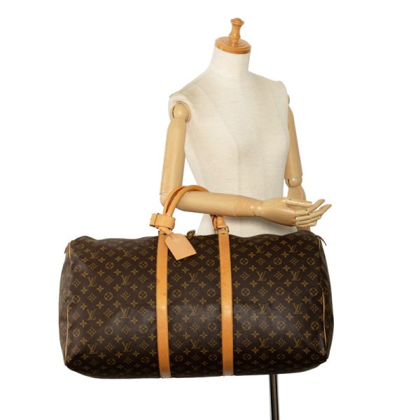 jbdj16bg4mdg698f 19 Louis Vuitton Monogram Keepall 60 Bag M41422 Brown