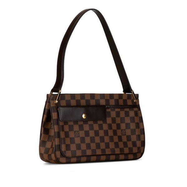 jbit17j573g6lked 2 Louis Vuitton Damier Aubagne Shoulder Bag Brown