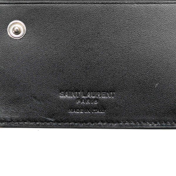 jny6daaj9qz7ddco 7 Saint Laurent East West Zip L Shaped Zipper Wallet Black