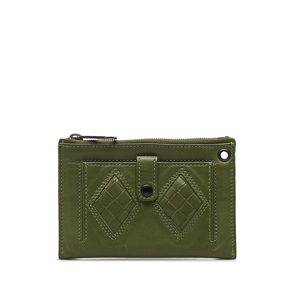 jppaakfu802d2gpj 1 Bottega Veneta Intrecciato Coin Case Green Leather