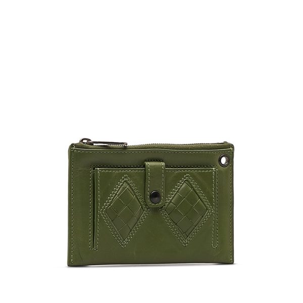 jppaakfu802d2gpj 2 Bottega Veneta Intrecciato Coin Case Green Leather