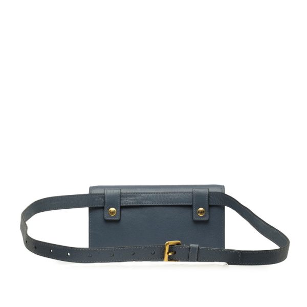 jr010sjq4lzfk597 3 Dior Saddle D Logo Belt Bag Waist Bag Navy Leather