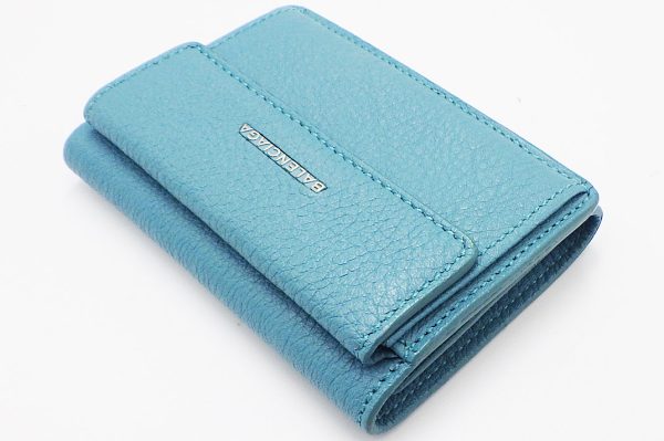 k01547 4 Balenciaga Leather Trifold Essential Mini Wallet