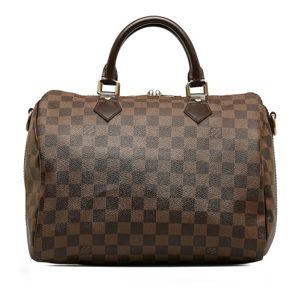 k14pzvt1dgpzgzuc 3 Louis Vuitton Damier Speedy Bandouliere 30 Shoulder Bag 2WAY Brown