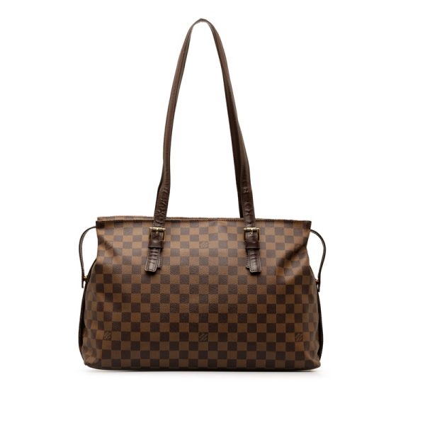 k18i2abrqx2wdqdr 1 Louis Vuitton Damier Chelsea tote shoulder bag N51119 brown