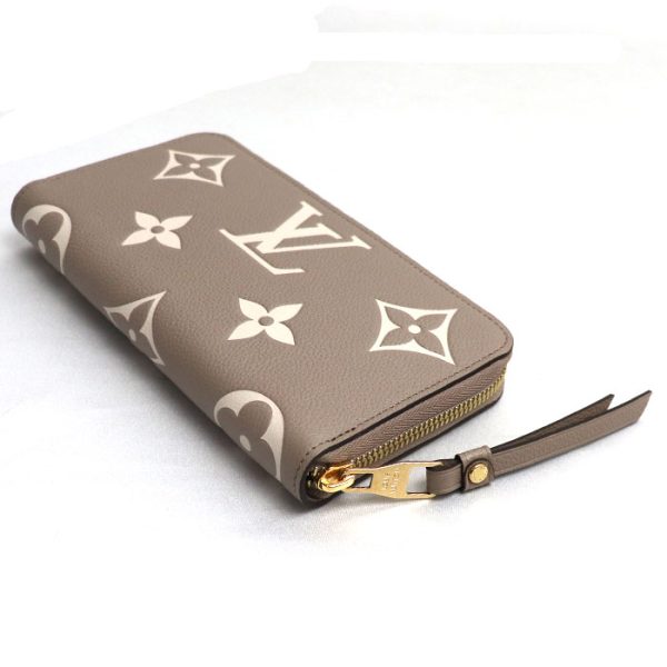 k23 1260 1 1262 LOUIS VUITTON Zippy Long Wallet Bicolor Empreinte Tourtrail