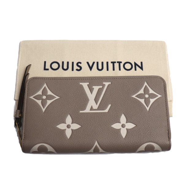 k23 1260 1 1266 LOUIS VUITTON Zippy Long Wallet Bicolor Empreinte Tourtrail