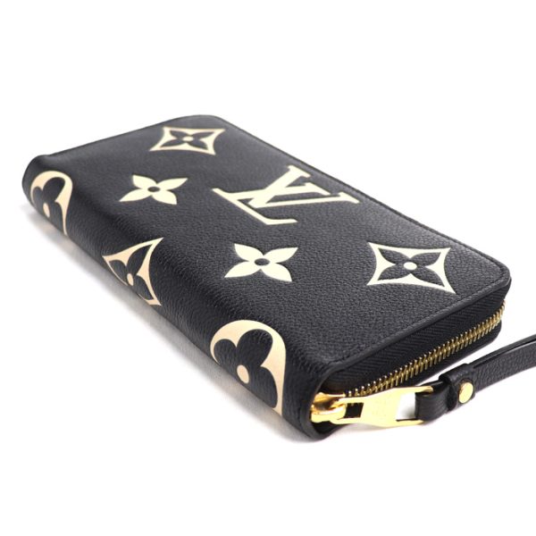 k23 3321 1 2 LOUIS VUITTON Zippy Long Wallet Bicolor Empreinte Black