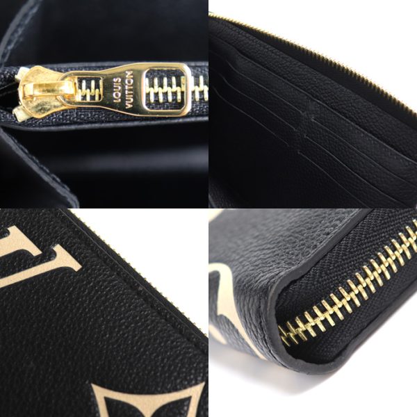 k23 3321 1 6 LOUIS VUITTON Zippy Long Wallet Bicolor Empreinte Black