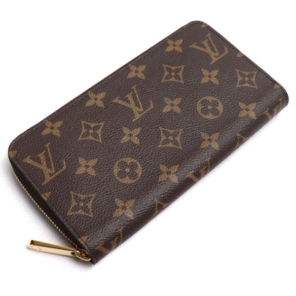 k23 3378 1 3379 LOUIS VUITTON Long Wallet Round Zipper Monogram Brown