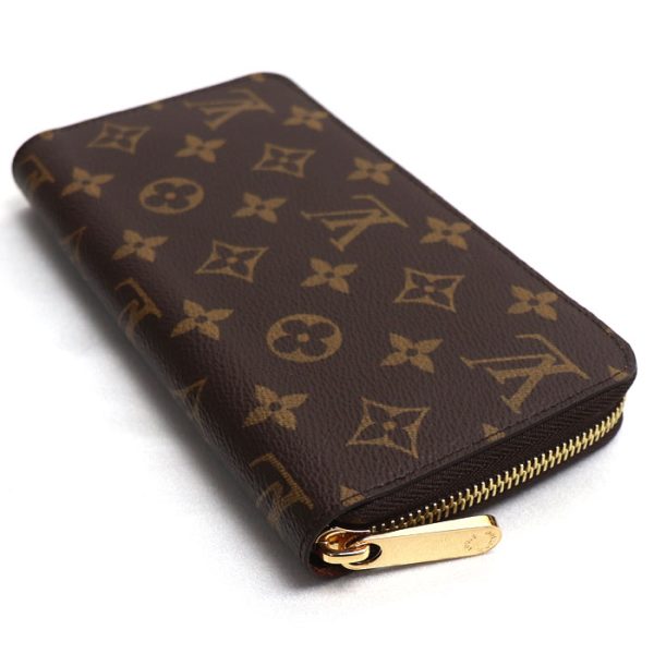 k23 3378 1 3380 LOUIS VUITTON Long Wallet Round Zipper Monogram Brown