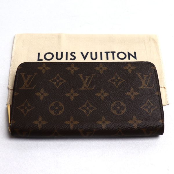 k23 3378 1 3384 LOUIS VUITTON Long Wallet Round Zipper Monogram Brown