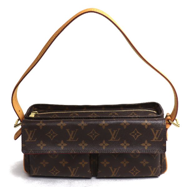 k23 3683 1 3684 LOUIS VUITTON Vivacite MM Shoulder Bag Monogram Brown