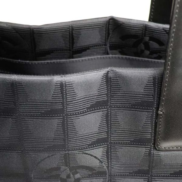 k23 4239 1 4244 CHANEL New Travel Line Tote MM Tote Bag Black