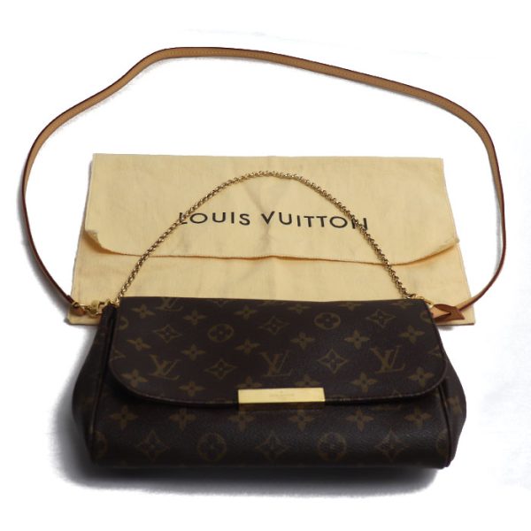 k23 4481 1 4490 LOUIS VUITTON Favorite MM Shoulder Bag Brown