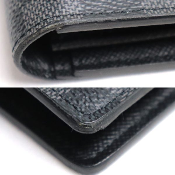 k23 786 1 793 LOUIS VUITTON Portefeuille Brazza Long Wallet Damier Graphite Gray Black