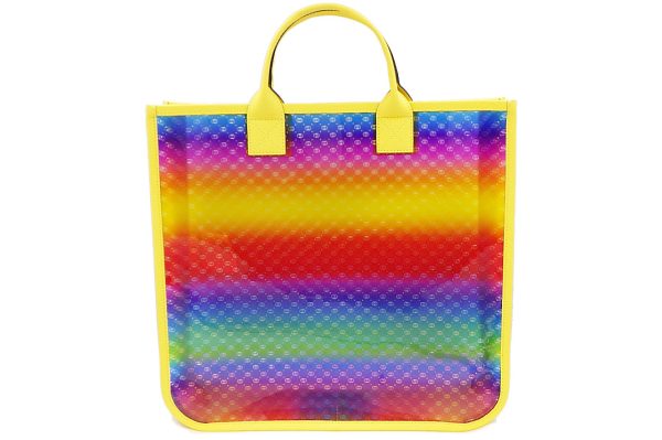 k5176 1 Gucci Vinyl Tote Bag Rainbow