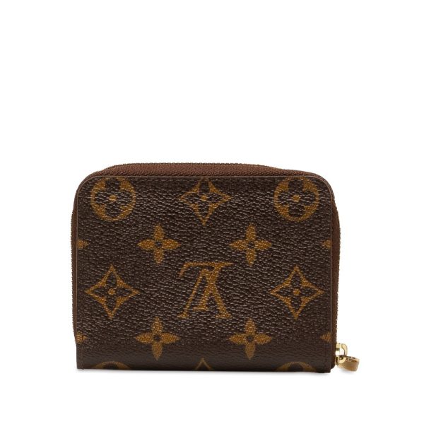 k7gfa5kw9vj11r3v 3 Louis Vuitton Monogram Zippy Purse Coin Case M60067 Brown