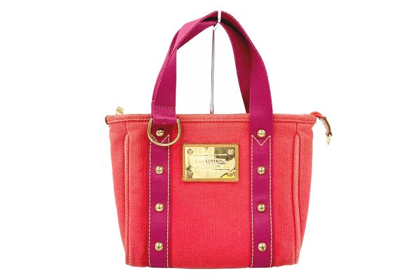 kabbt8075 1 Louis Vuitton Antigua Hippo Pm Tote Bag Red