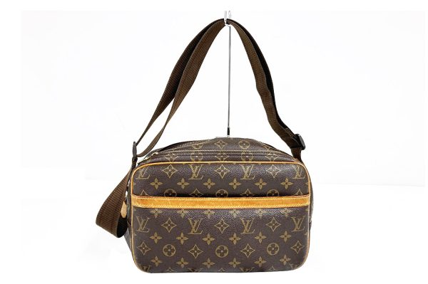 kcba4543 1 Louis Vuitton Monogram Reporter Pm Shoulder Bag Brown