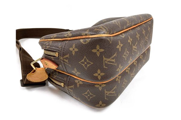 kcba4543 4 Louis Vuitton Monogram Reporter Pm Shoulder Bag Brown