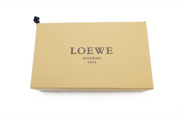 kekw1332 7 Loewe Leather Zip Long Wallet Beige