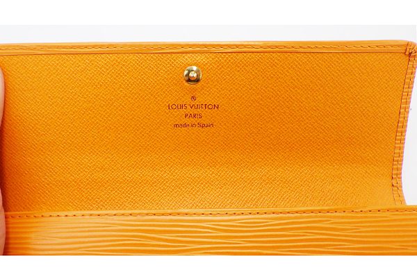 kga7331 5 Louis Vuitton Epi Leather Portefeuil International Wallet Orange