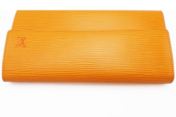 kga7331 6 Louis Vuitton Epi Leather Portefeuil International Wallet Orange