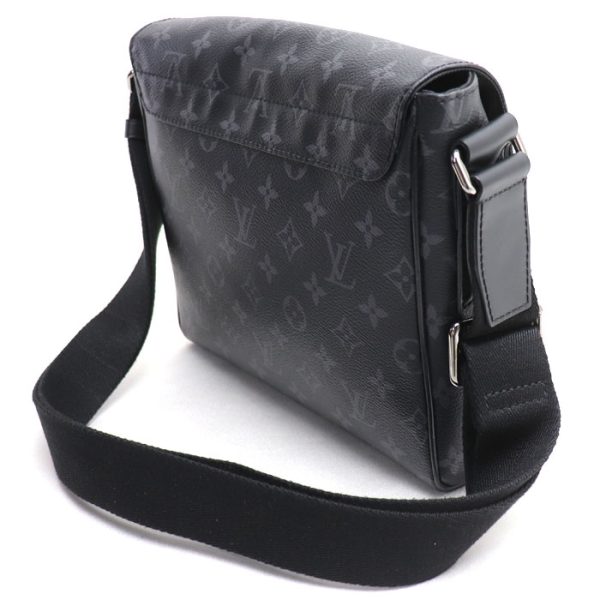 kh24 0612 25 614 LOUIS VUITTON District PM Shoulder Bag Monogram Eclipse Black