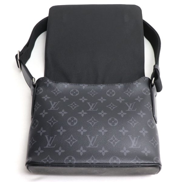 kh24 0612 25 615 LOUIS VUITTON District PM Shoulder Bag Monogram Eclipse Black