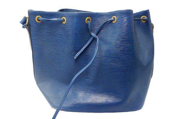 kk11001 1 Louis Vuitton Epi Noe Shoulder Bag Blue