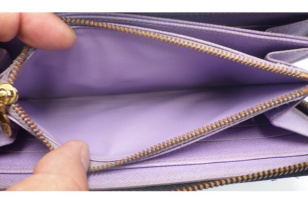 kk11005 6 Louis Vuitton Monogram Leather Zippy Wallet Violet