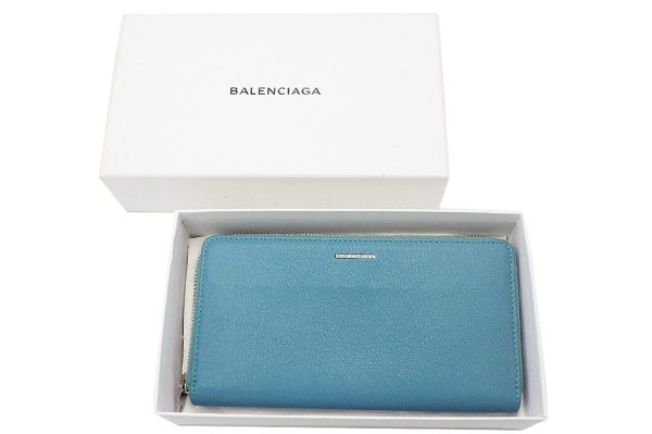 kk5192 8 Balenciaga Leather Round Long Wallet